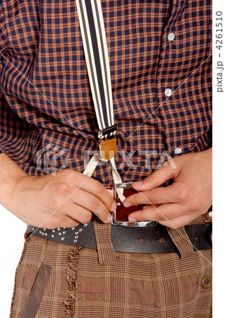 Fashion men pants, a shirt with the white background 4261510