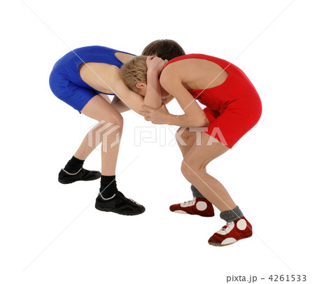 two wrestlers Greco-Roman wrestling 4261533