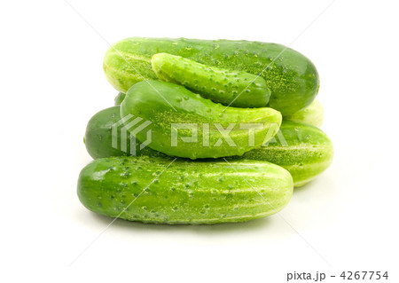 cucumbers on white background cucumbers on white background 4267754