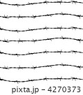 fence from barbed wires 4270373