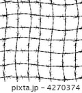 fence from barbed wires 4270374