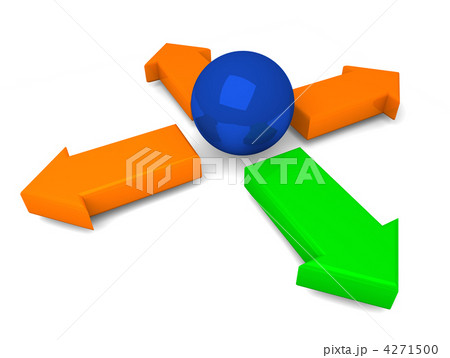 Concept abstract 3d arrow symbol 4271500