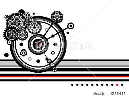 時計仕掛け 歯車 イラストのイラスト素材 4276415 Pixta