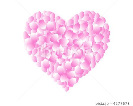 サクラのハート-花びら-濃 サクラのハート-花びら-濃 4277673