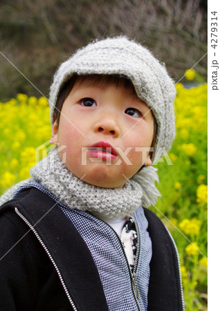 菜の花と子供 菜の花と子供 4279314