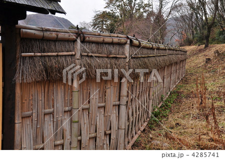 沼津垣 垣根 竹の垣根の写真素材 [4285741] - PIXTA