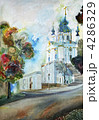 Painting, Cathedral Church in Kiev 4286329