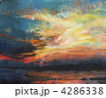 Painting, sunset on the Dnieper 4286338