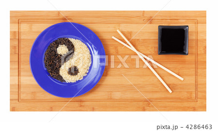 Asian minimalist`s breakfast 4286463