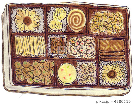焼き菓子 クッキー お菓子のイラスト素材