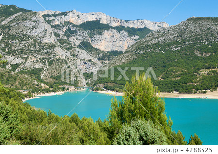 Beautiful view of St.Croix lake in Verdon, Provence, France 4288525