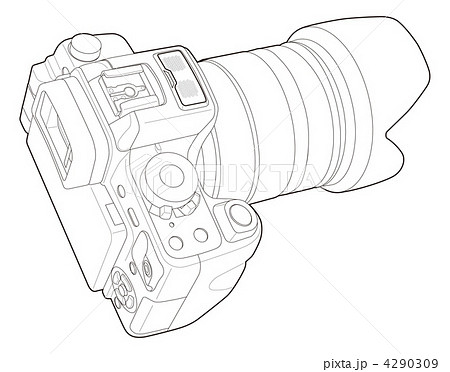 デジタル一眼01のイラスト素材