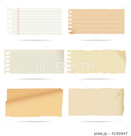 ベクター ノート 紙のイラスト素材