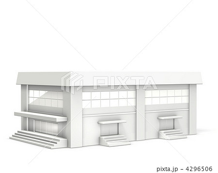 体育館のミニチュア模型を表す3DCGイラスト 体育館のミニチュア模型を表す3DCGイラスト 4296506