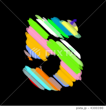 Abstract colorful number 5. Abstract colorful number 5. 4300390