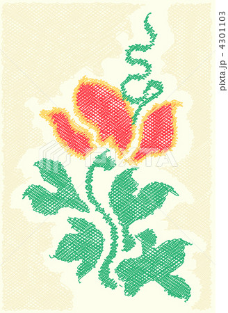 Flower embroidery 4301103