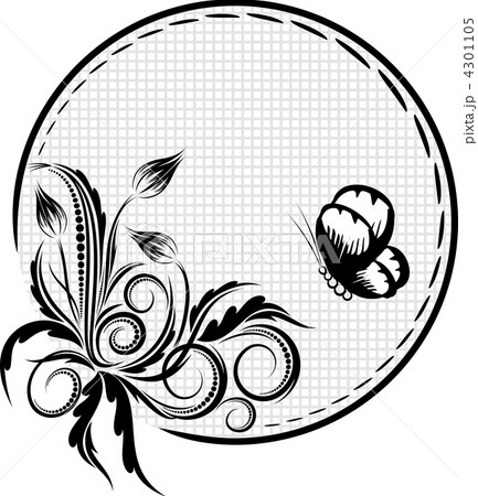Decorative flourishes element for embroidery. 4301105