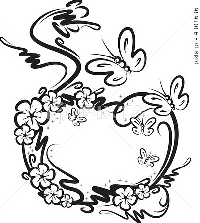 Decorative frame with butterflies. 4301636