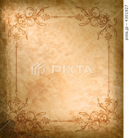 Vintage frame on old textured paper 4301927