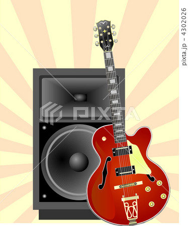 elecrtic guitar with speaker system 4302026