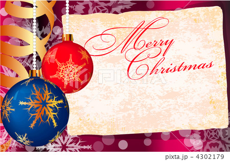 Christmas-balls on snow background. Abstract greeting card. Christmas-balls on snow background. Abstract greeting card. 4302179