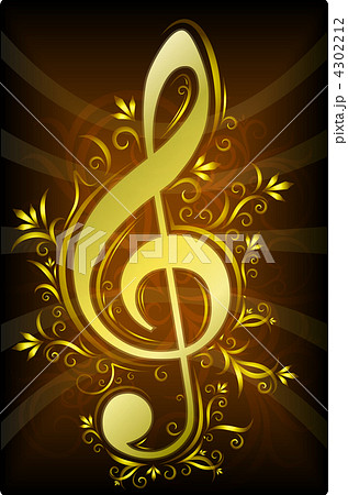 Treble clef for your design. 4302212
