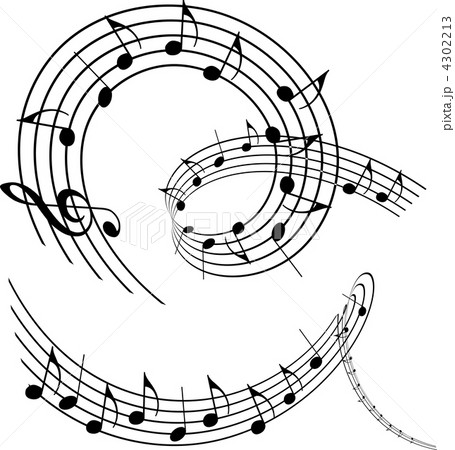 Music notes for your design. 4302213