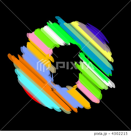 Abstract colorful alphabet. Letter O. 4302215