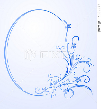 Blue oval frame Blue oval frame 4302277