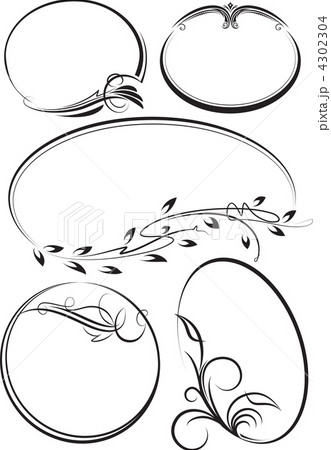Beautiful collection of oval frames. 4302304