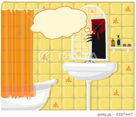 Vector illustration of bathroom monster 4307447