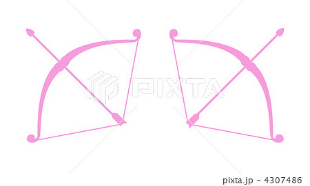Vector simple icons of bow and arrow 4307486
