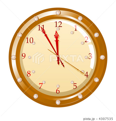 Vector illustration of holiday clock 4307535
