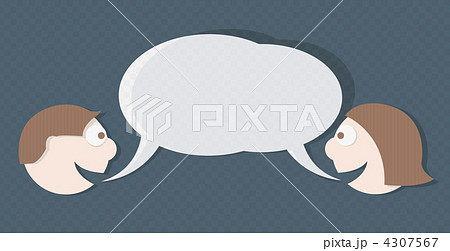 Vector dialog between man and woman Vector dialog between man and woman 4307567