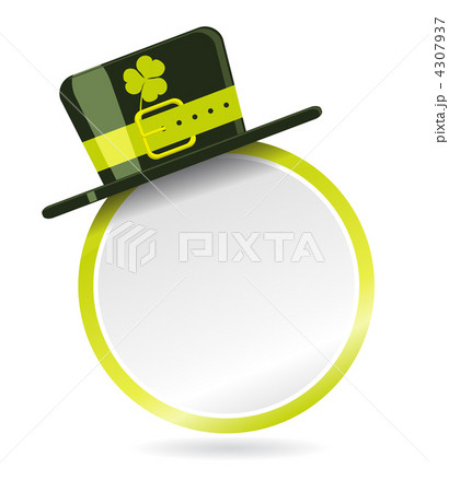 Vector label with hat for St. Patrick Day 4307937