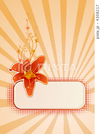 Vector vertical wallpaper with flower 4308217