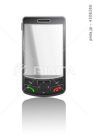 Vector realistic illustration of a black PDA 4308260