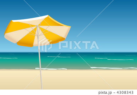 Vector illustration of tropical beach 4308343