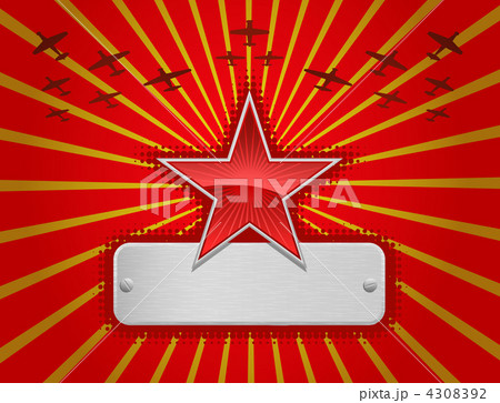 Vector illustration of red star 4308392