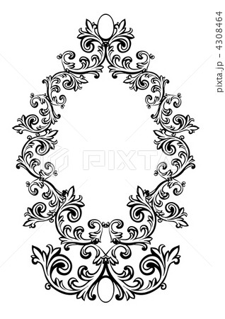 Vector illustration of an abstract floral frame Vector illustration of an abstract floral frame 4308464