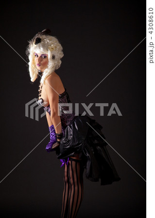 Attractive woman in burlesque outfit 4308610