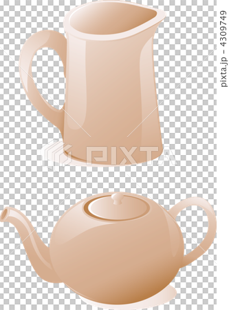 Teapot and milk jug 4309749