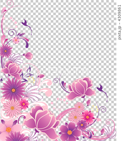 floral background with ornament floral background with ornament 4309861
