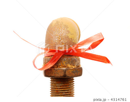 Old pipe and tape on a white background Old pipe and tape on a white background 4314761