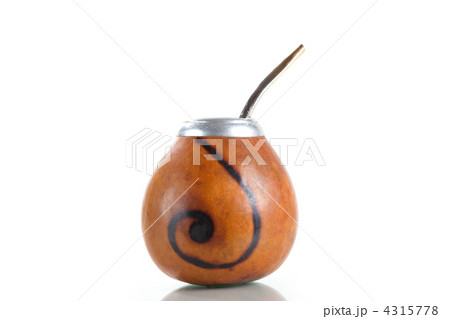 Argentinean Calabash cup with Bombilla 4315778