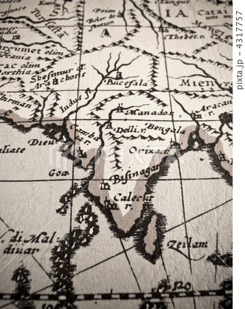 古地図　インド 4317757