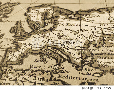 古地図 ヨーロッパの写真素材