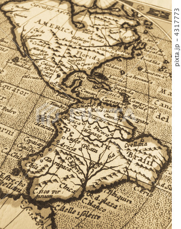 古地図　南米大陸 4317773