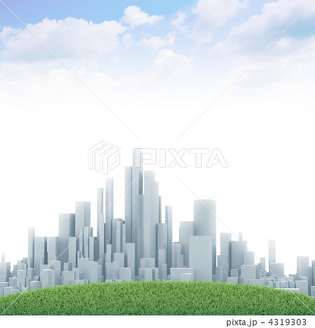 ビル ビル群 都市風景のイラスト素材