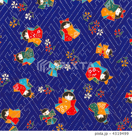 千代紙　日本人形 4319499